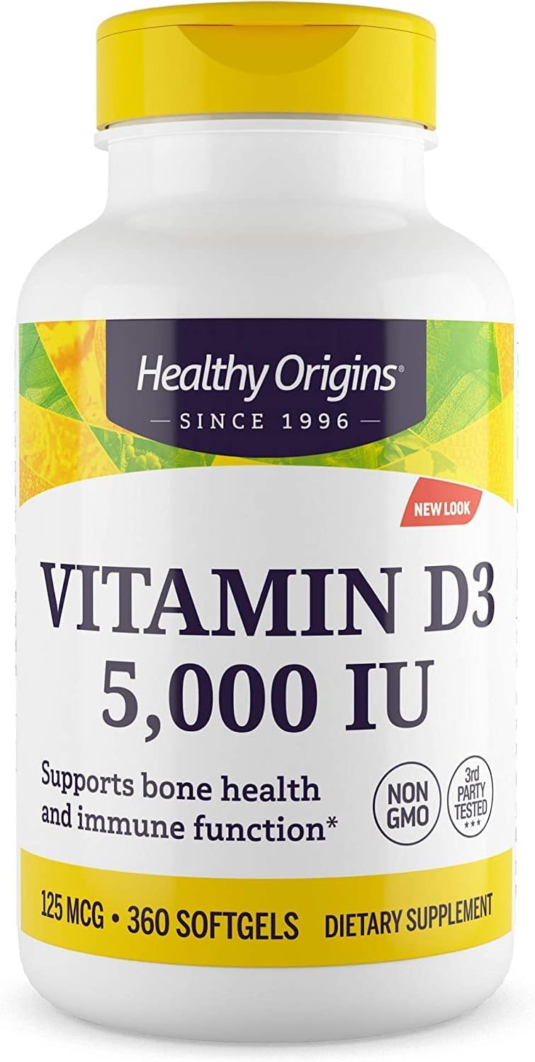 Vitamin D3 5000 IU (Non-Gmo), 120 Softgels (Copy)