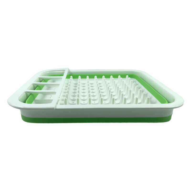 Foldable Kitchen Draining Bowl Rack and Utensil Holder