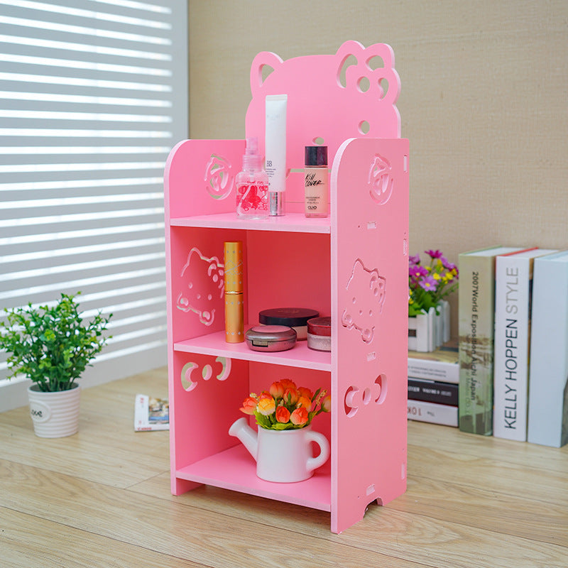 Lace Carved Nightstand Storage Cabinet for Bedroom