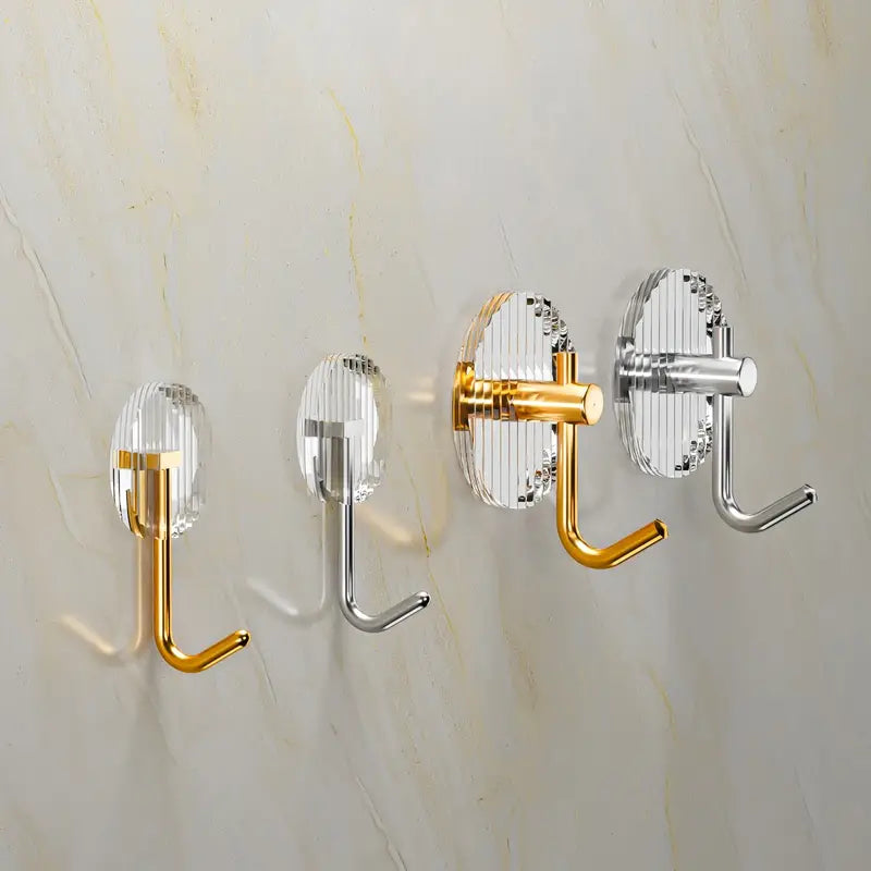 Acrylic Seamless Coat Rack Hooks for Bathroom Storage