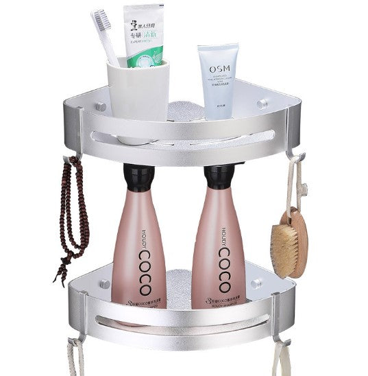 No-Drill Bathroom Storage Rack