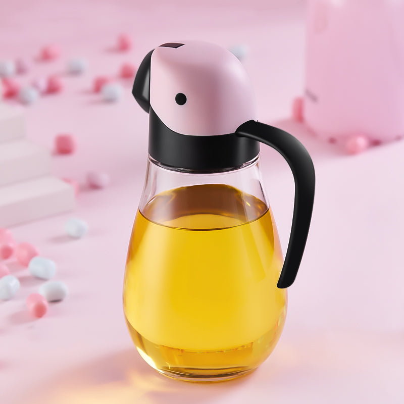 Automatic Opening Glass Oil Dispenser for Kitchen Use