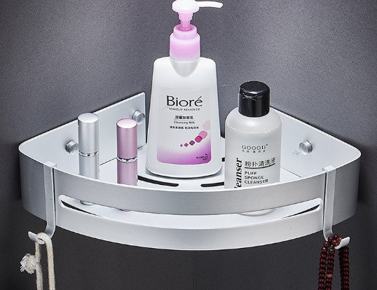 No-Drill Bathroom Storage Rack