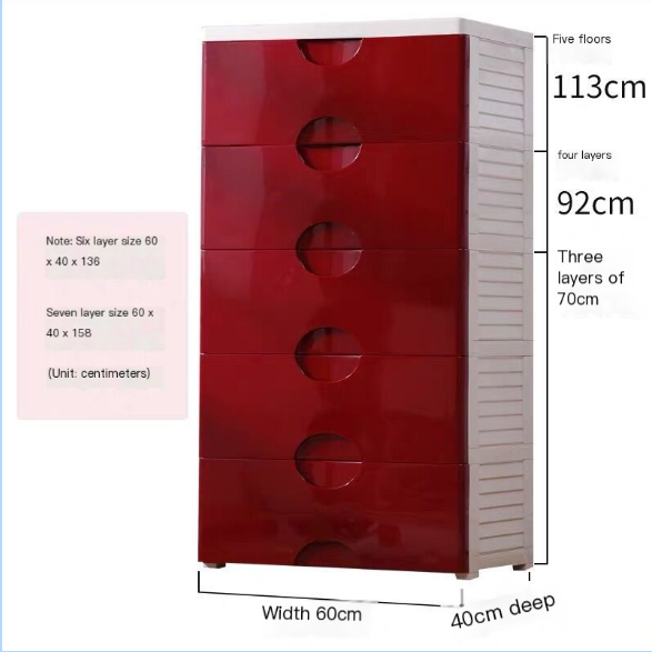 Storage Cabinet with Drawers and Shelves