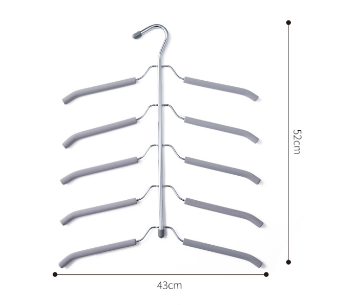 Non-Slip Multi-Layer Clothes Hanger for Wardrobe