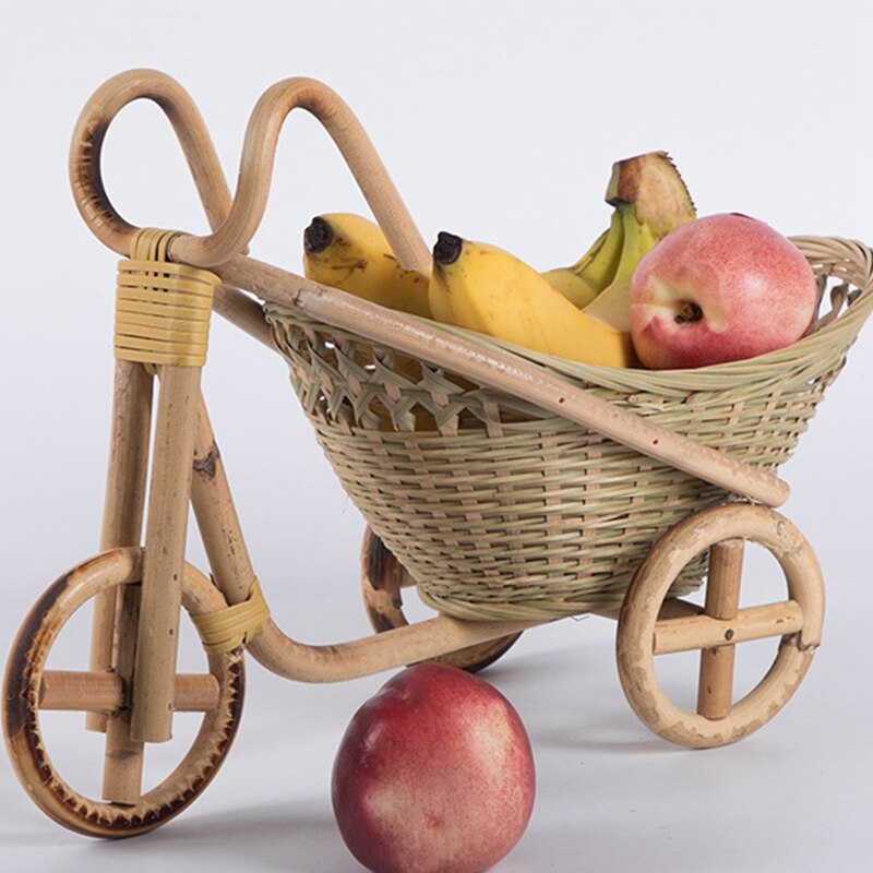 Handmade Bamboo Fruit Basket and Storage Tray