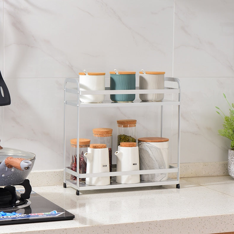 Multi-Layer Kitchen Spice Rack for Countertop Use