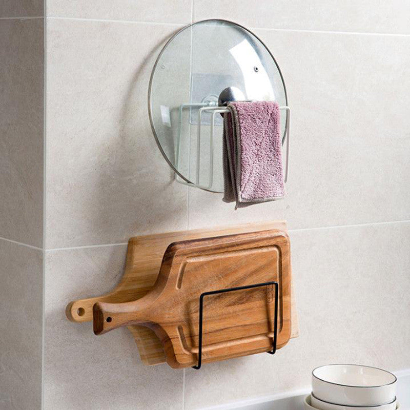 Kitchen Storage Rack with Cutting Board and Utensil Holder
