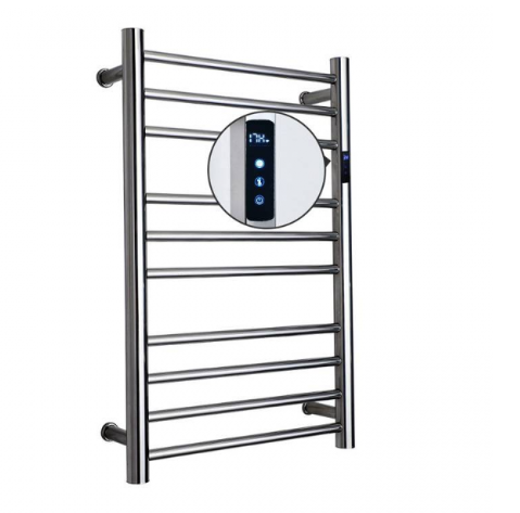 Chrome Heated Towel Rack with Temperature Control