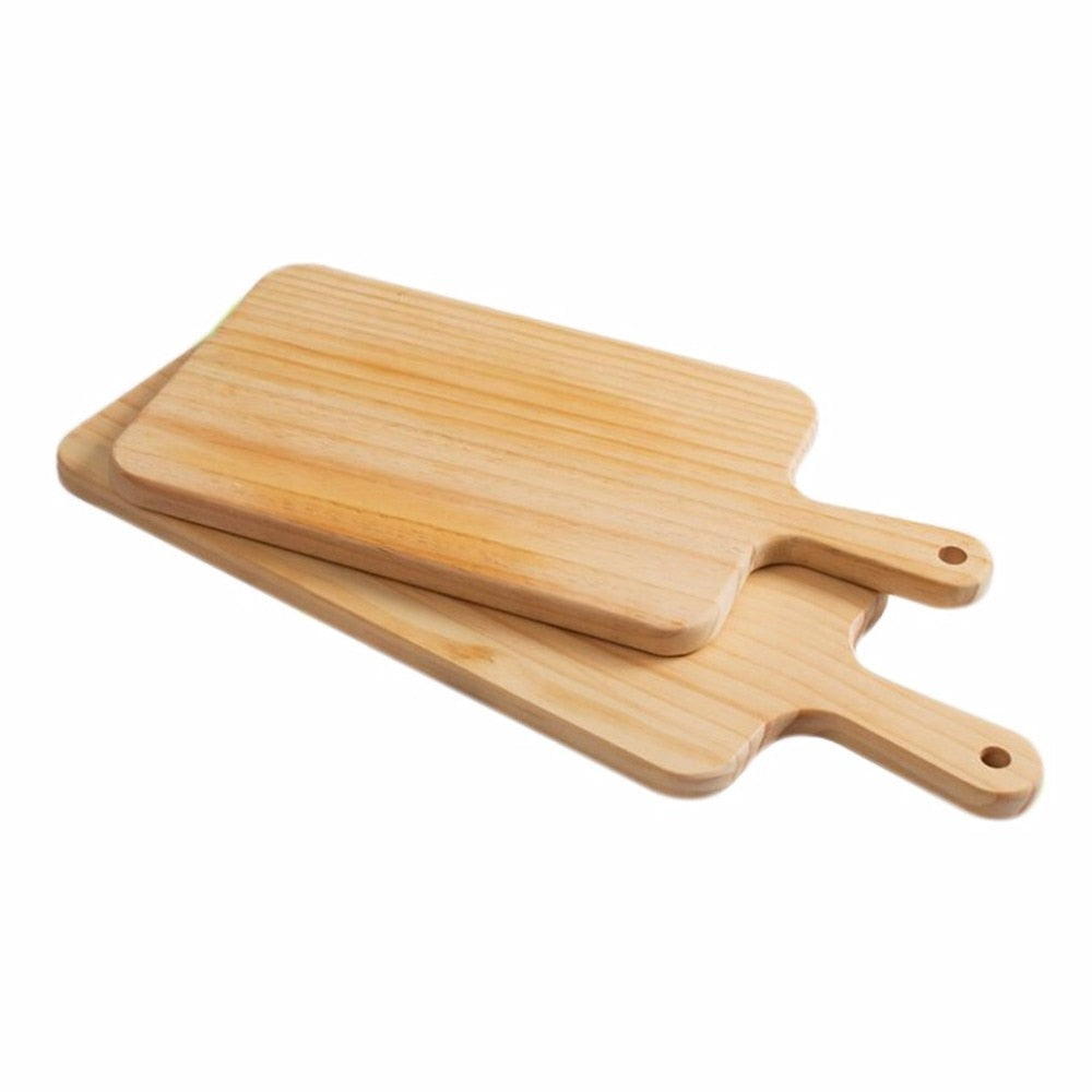 Rectangular Wooden Serving Board for Pizza, Cake, Sushi