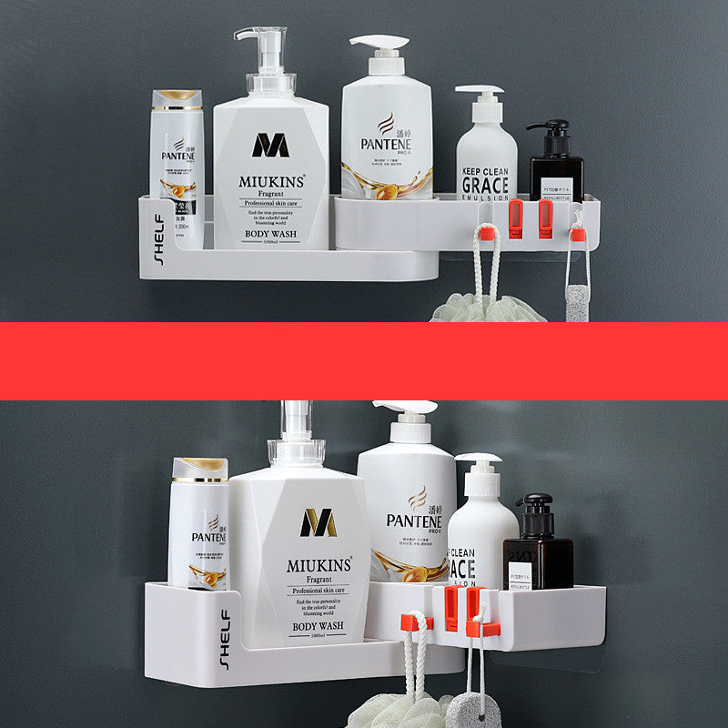 Triangle Corner Bathroom Shelf, No-Drill