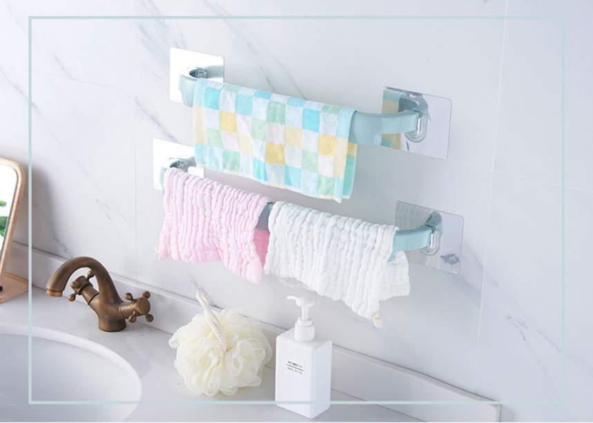 No-Drill Towel Rack, Bath Rack, Storage Organiser