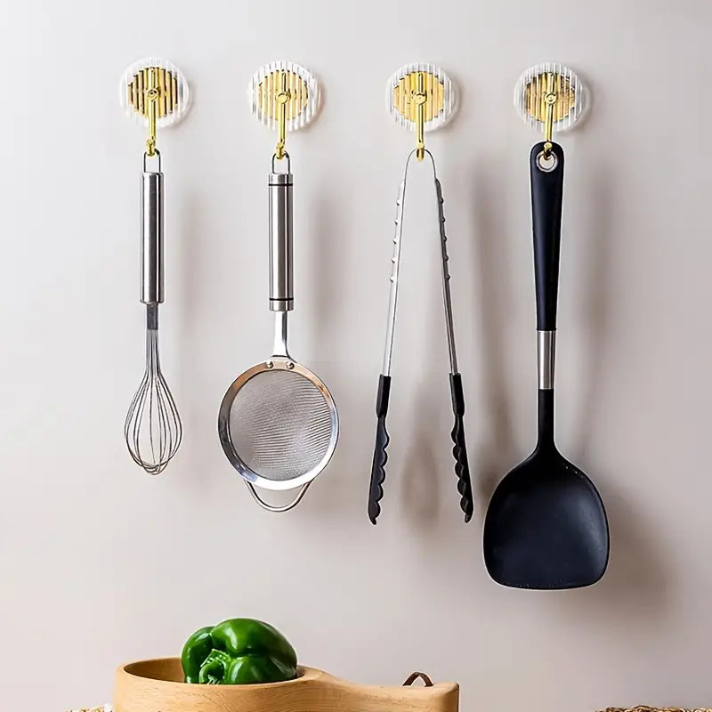 Acrylic Seamless Coat Rack Hooks for Bathroom Storage