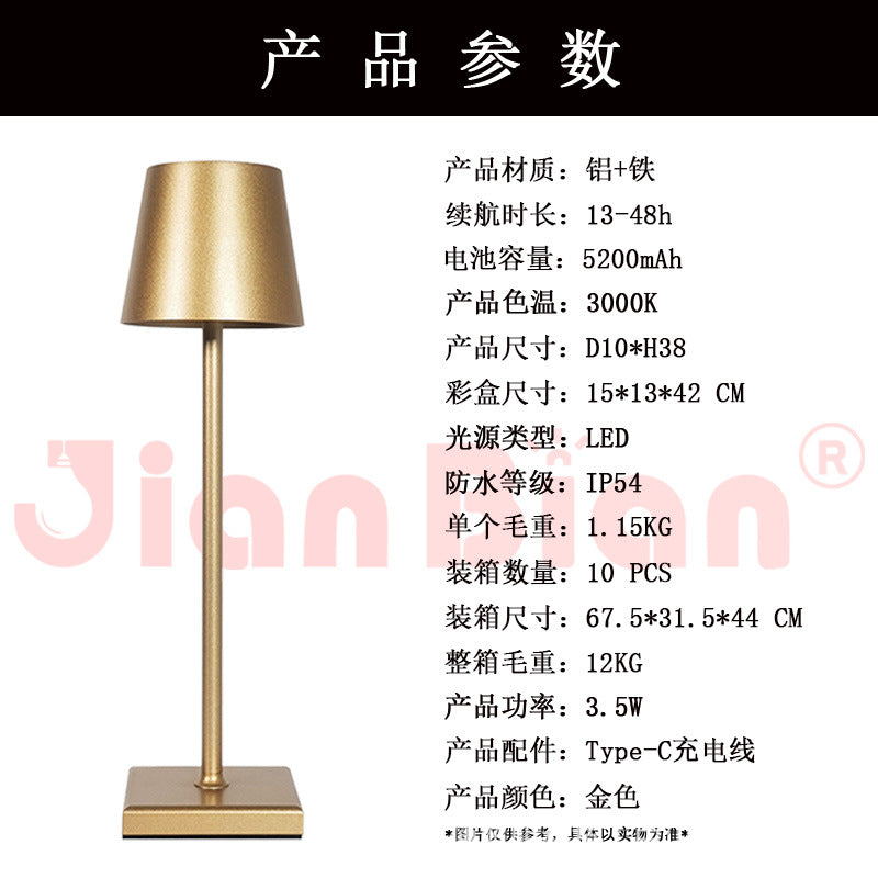 Modern Minimalist Iron Bedside Table Lamp