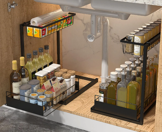 Kitchen Spice Rack Sink Simple Organising Rack