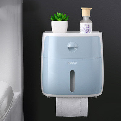 Tissue Box and Bathroom Storage Organiser Shelf