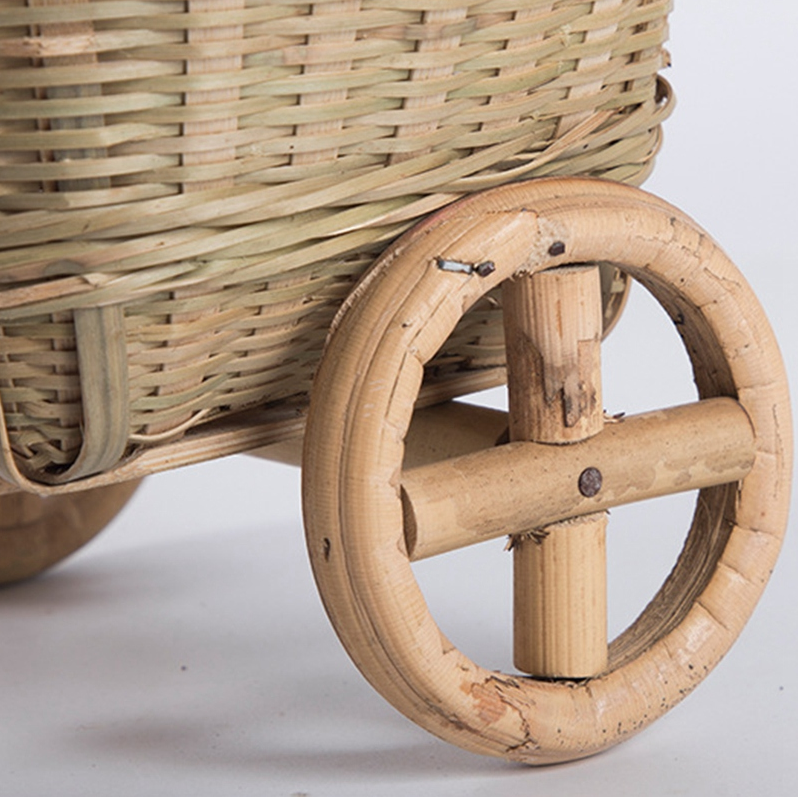 Handmade Bamboo Fruit Basket and Storage Tray