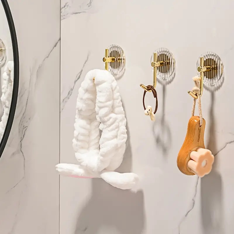 Acrylic Seamless Coat Rack Hooks for Bathroom Storage