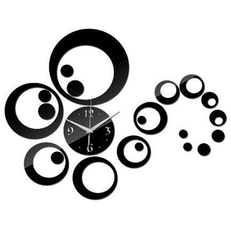 Acrylic Square Wall Mirror Clock for Home Decor