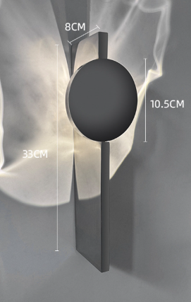 Corrugated Stainless Steel Rotating Wall Light