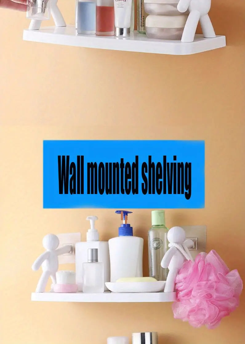 Punch-Free Multifunctional Floating Shelf for Storage