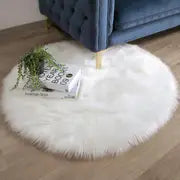 Fluffy Synthetic Fur Creative Door Mat and Floor Rug
