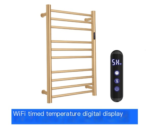Chrome Heated Towel Rack with Temperature Control