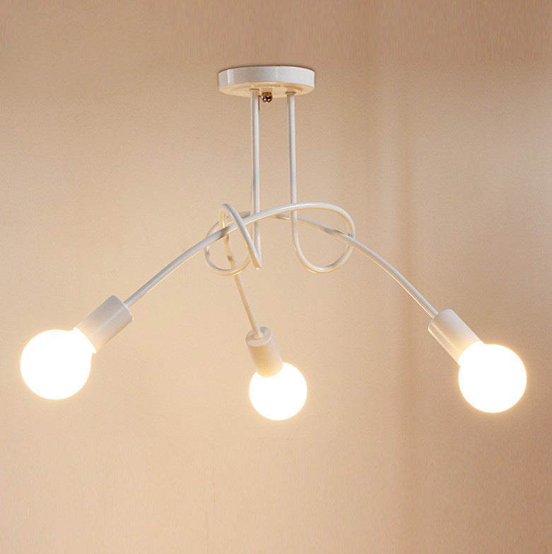 Iron Pipe Pendant Ceiling Light Fixture