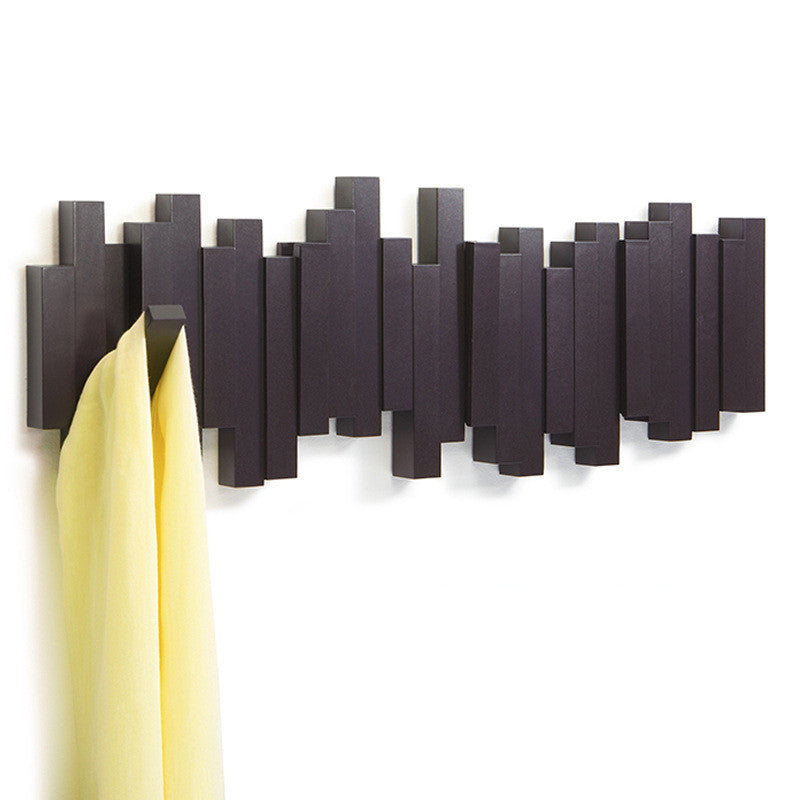 Creative Wall-Mounted Coat Rack and Hooks Organiser