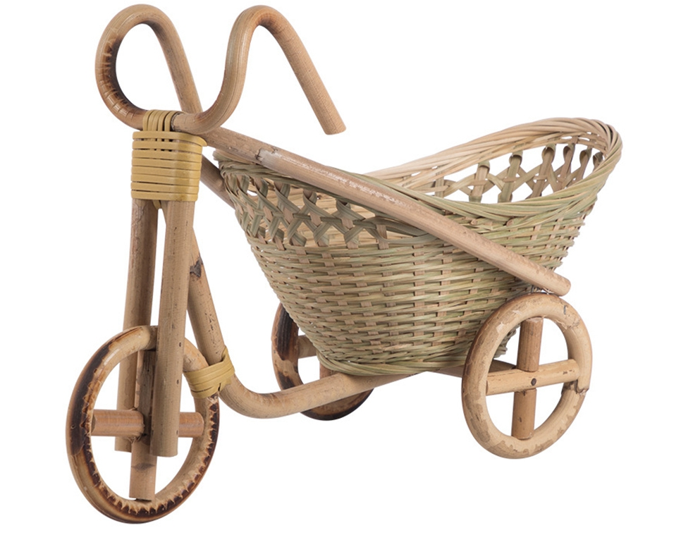 Handmade Bamboo Fruit Basket and Storage Tray