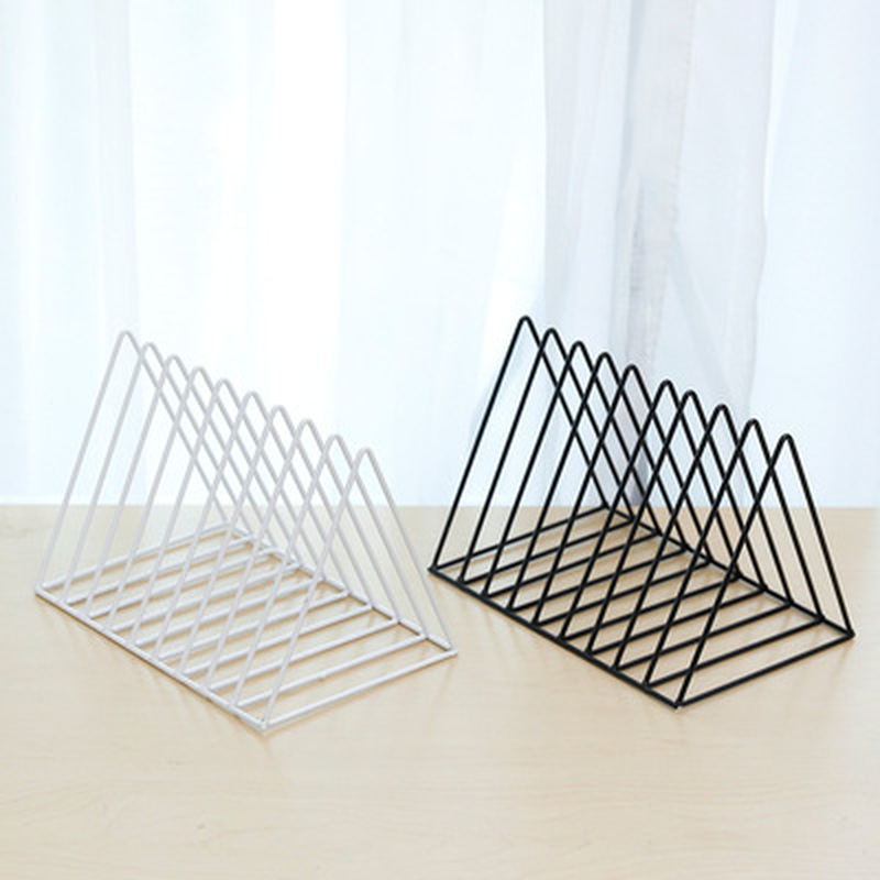 Scandinavian Metal Book Holder for Office & Magazine Storage