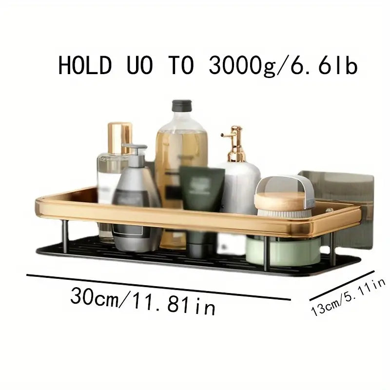 Wall Mounted Shower Caddy - No Drilling Organiser