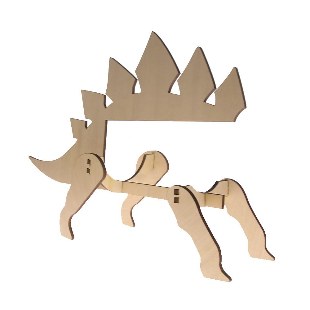 Creative Wooden Dinosaur Wine Rack - Nordic Home Decor