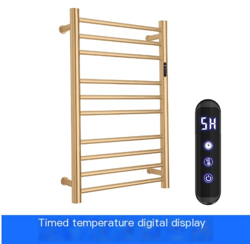Chrome Heated Towel Rack with Temperature Control