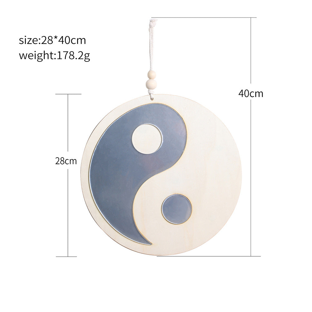 Chinese Style Taiji Bagua Acrylic Wall Mirror Decor