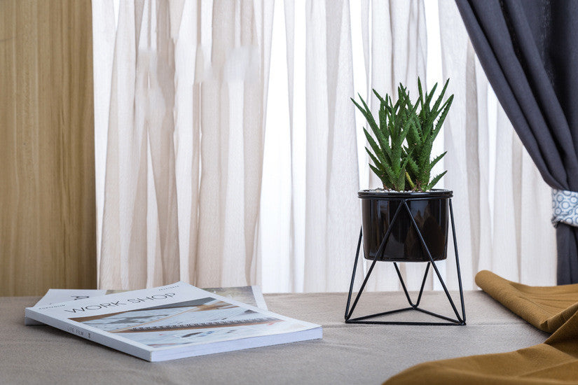 Nordic Triangle Ceramic Planter Stand