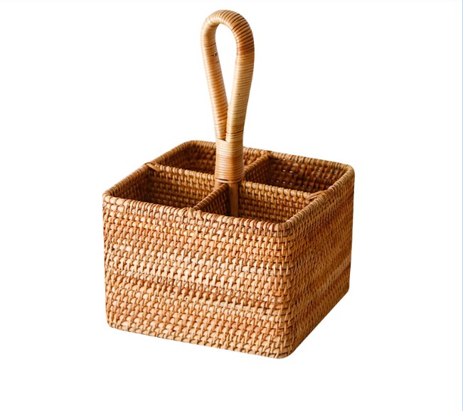 Rattan Storage Basket for Organising and Decor