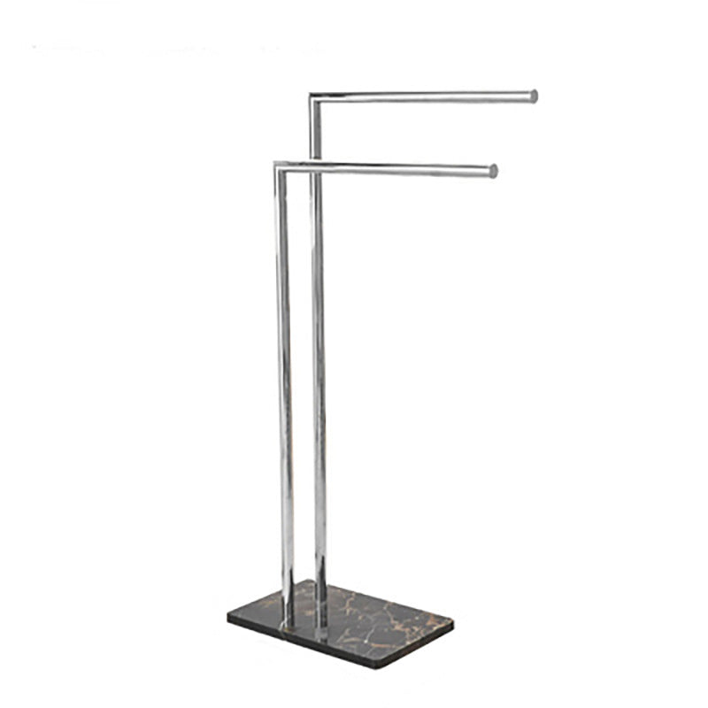 Freestanding Marble-Finish Towel Rack