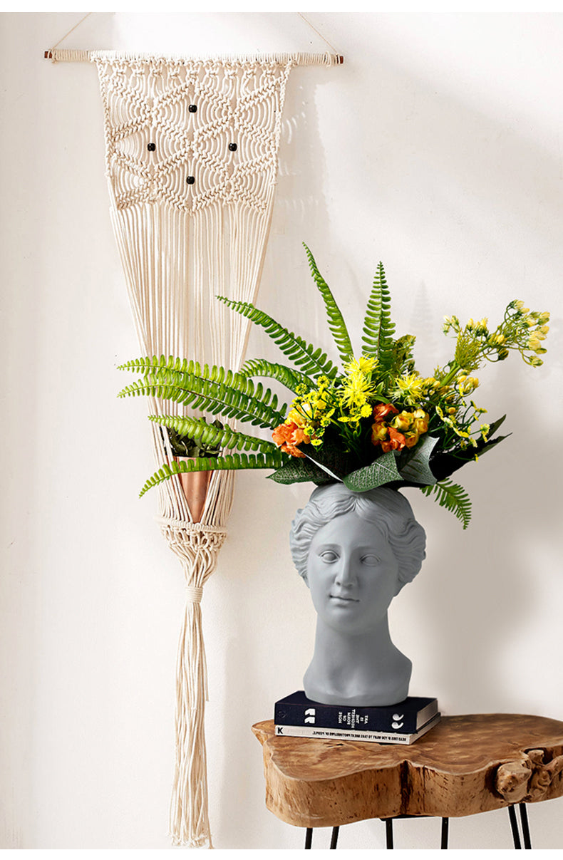 Greek Goddess Flower Pot, Vase, Ceramic Statue Vase