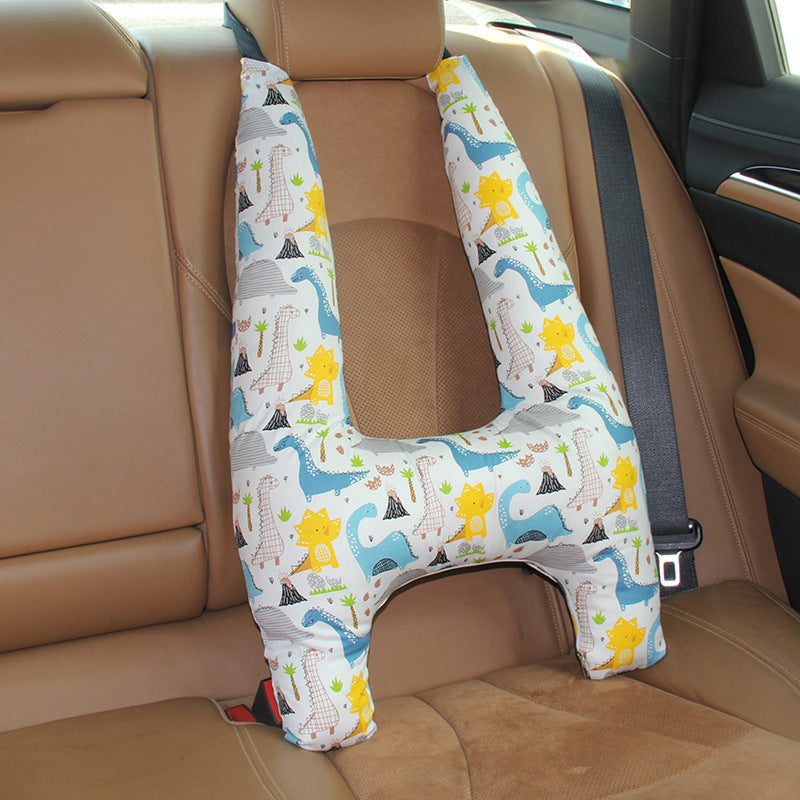 Cute Dual-Use Car Cushion Quilt for Kids with Cover