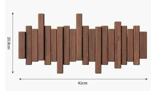 Creative Wall-Mounted Coat Rack and Hooks Organiser
