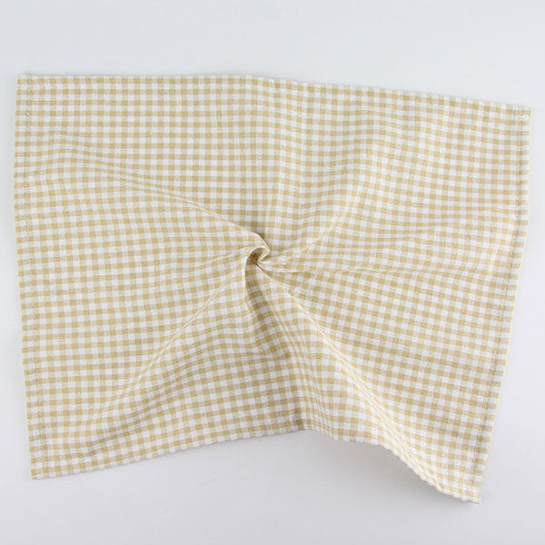 Plaid Cotton Polyester Western Food Placemat and Towel