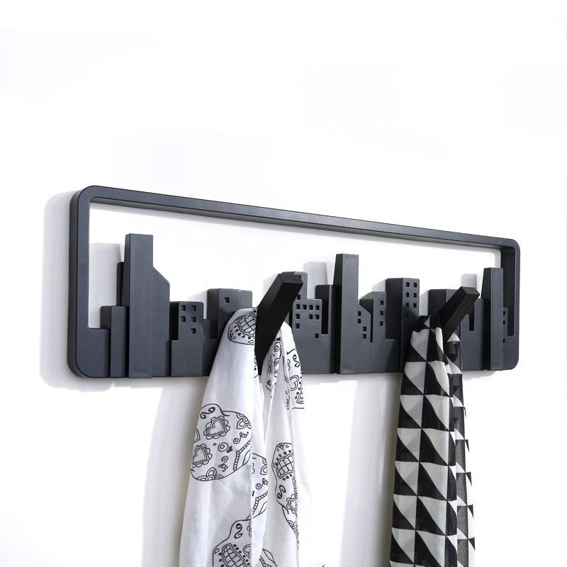 Creative Wall-Mounted Coat Rack and Hooks Organiser
