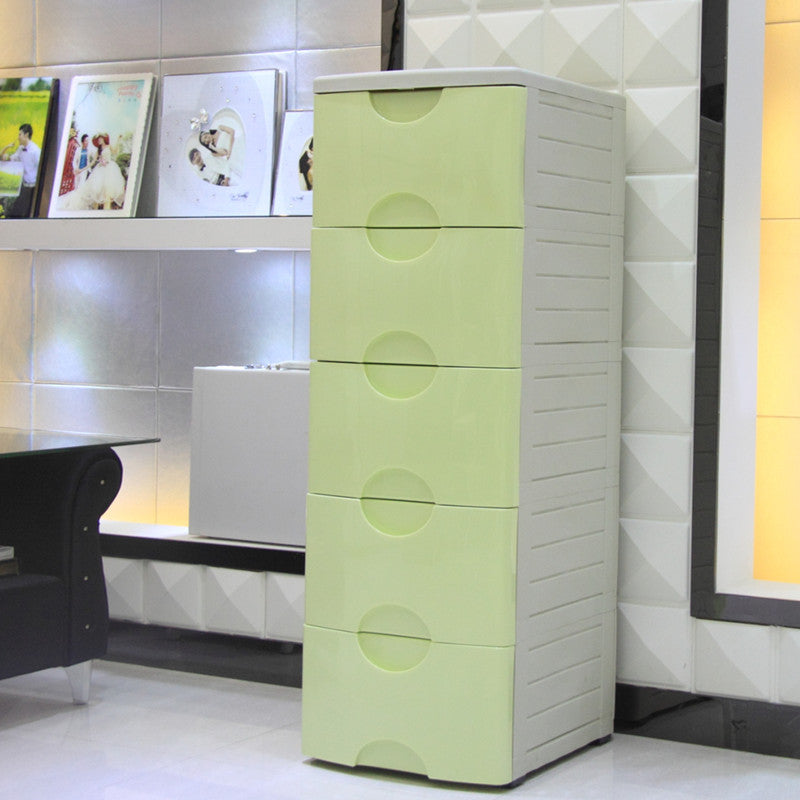 Storage Cabinet with Drawers and Shelves