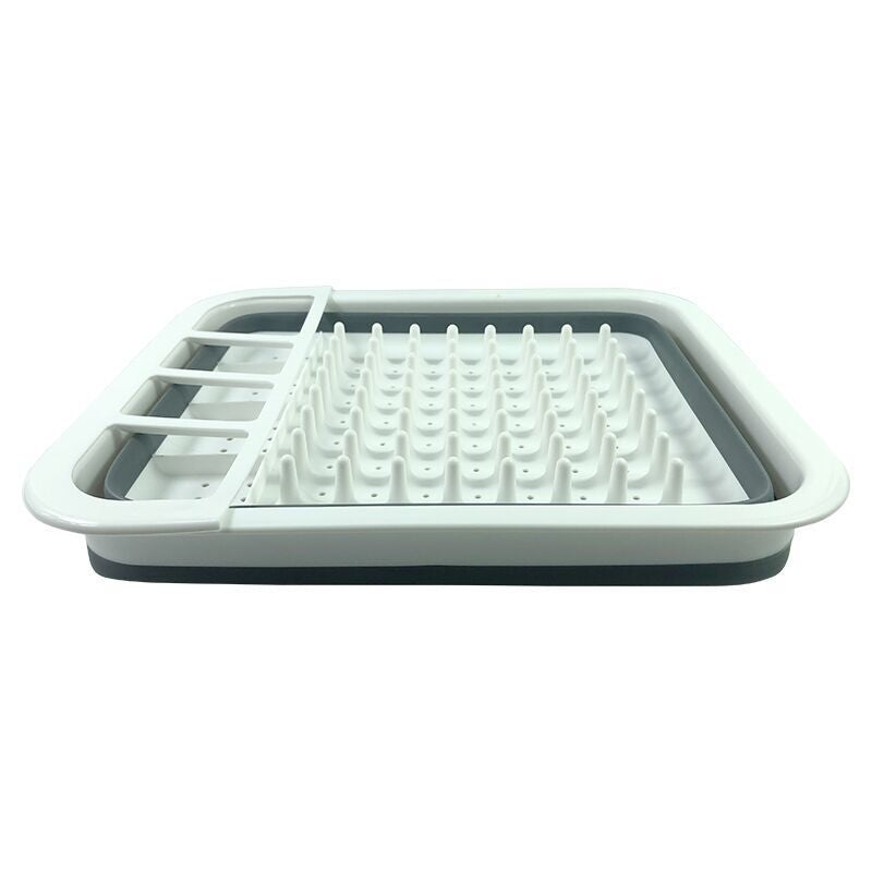 Foldable Kitchen Draining Bowl Rack and Utensil Holder