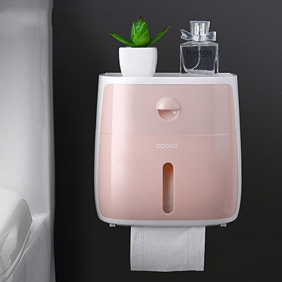 Tissue Box and Bathroom Storage Organiser Shelf