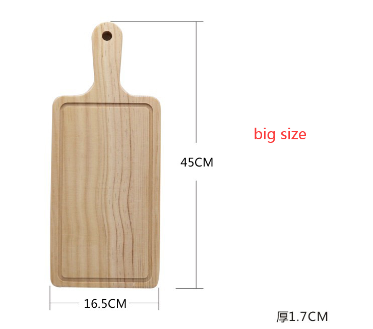 Rectangular Wooden Serving Board for Pizza, Cake, Sushi