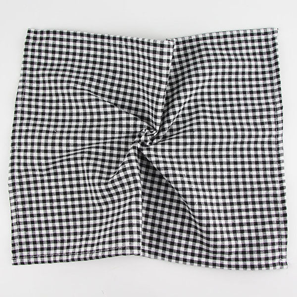 Plaid Cotton Polyester Western Food Placemat and Towel