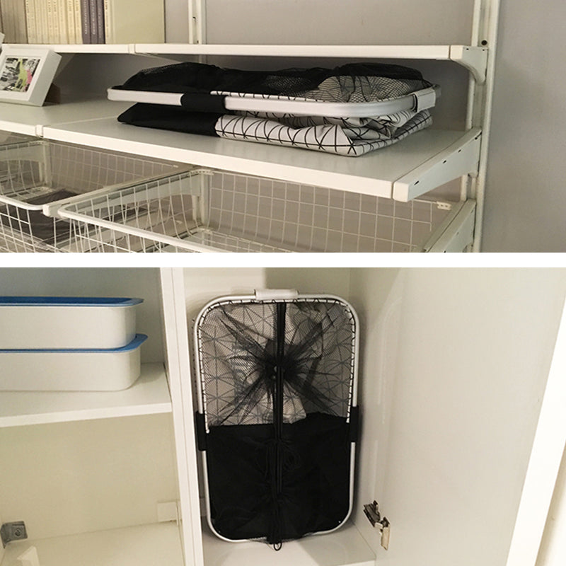 High Capacity 2 Compartment Foldable Laundry Basket