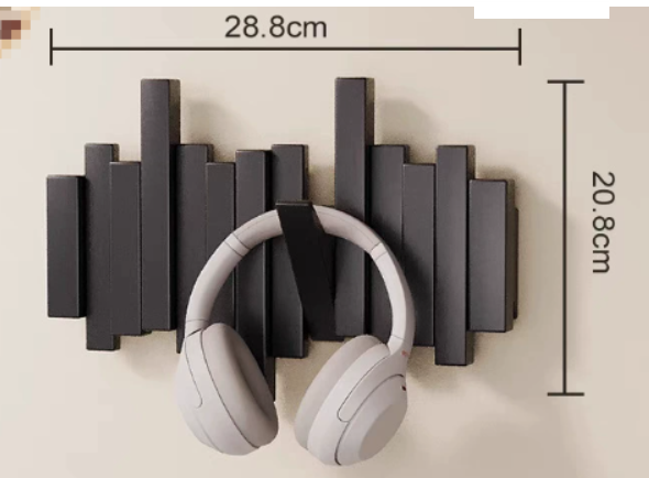 Creative Wall-Mounted Coat Rack and Hooks Organiser